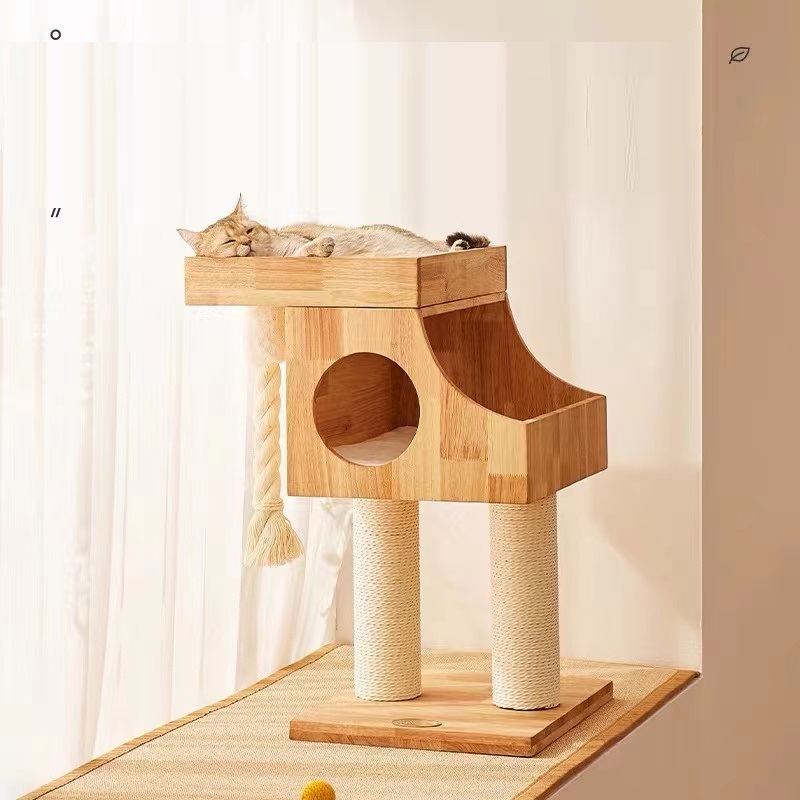 PS1251-3 WOOD CAT TREE