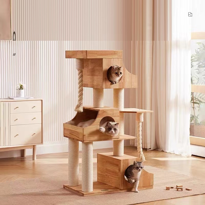 PS1250-3 WOOD CAT TREE