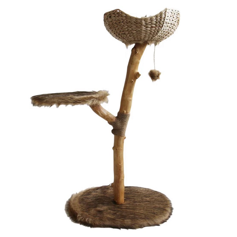 PS1726 solid wood cat tree