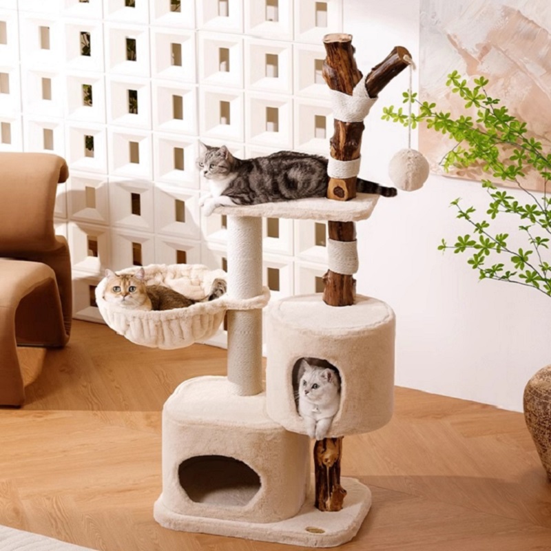 PS3421 Natural Wood cat tree